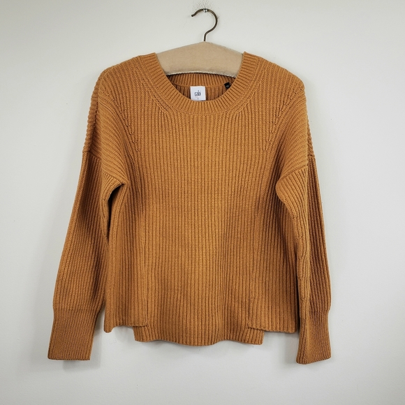 CAbi Sweaters - Cabi Mustard step up chunky sweater